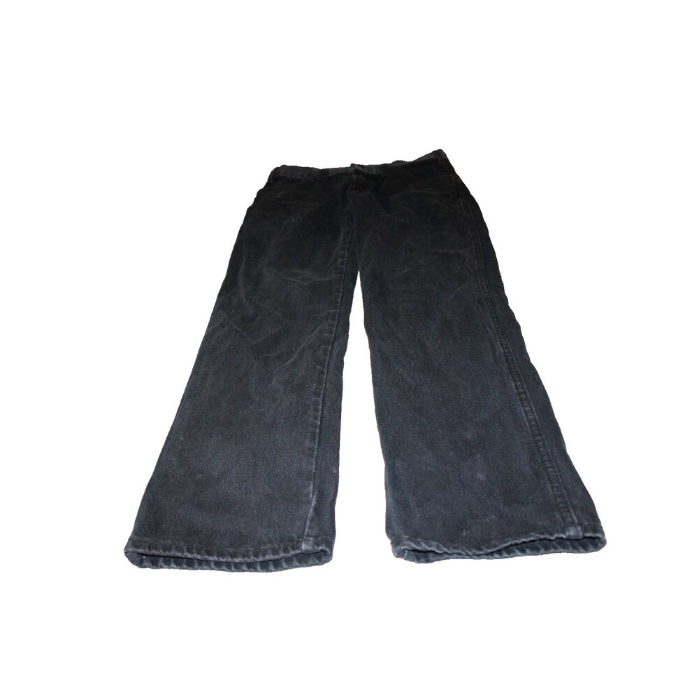 Mens Dickies Jeans Black 5 Pocket Size 32W X30L  Zip Front Straight Leg  Denim
